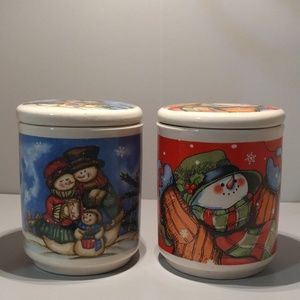 CHRISTMAS CANISTER JARS